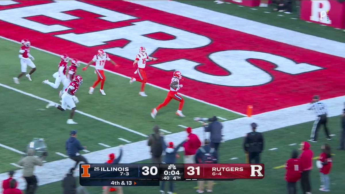 Greg Schiano called a timeout to ice Illinois before a 53-yard FG attempt. Illinois saw the kick had no chance, so after the timeout it decided not to kick the FG and go for it on 4th and 13. Then this happened.