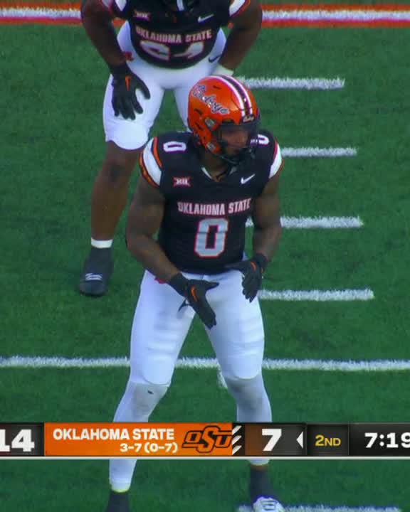 Ollie Gordon II doin' it all 😤 The OSU Cowboy Football star plays QB on the flea flicker and RB in the red zone for his second score of the day. #Big12FB | 📺 ESPN+