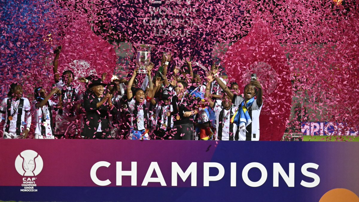 MOMENT OF THE SEASON! TP MAZEMBE WIN THE #CAFWCL2024! 🔥
