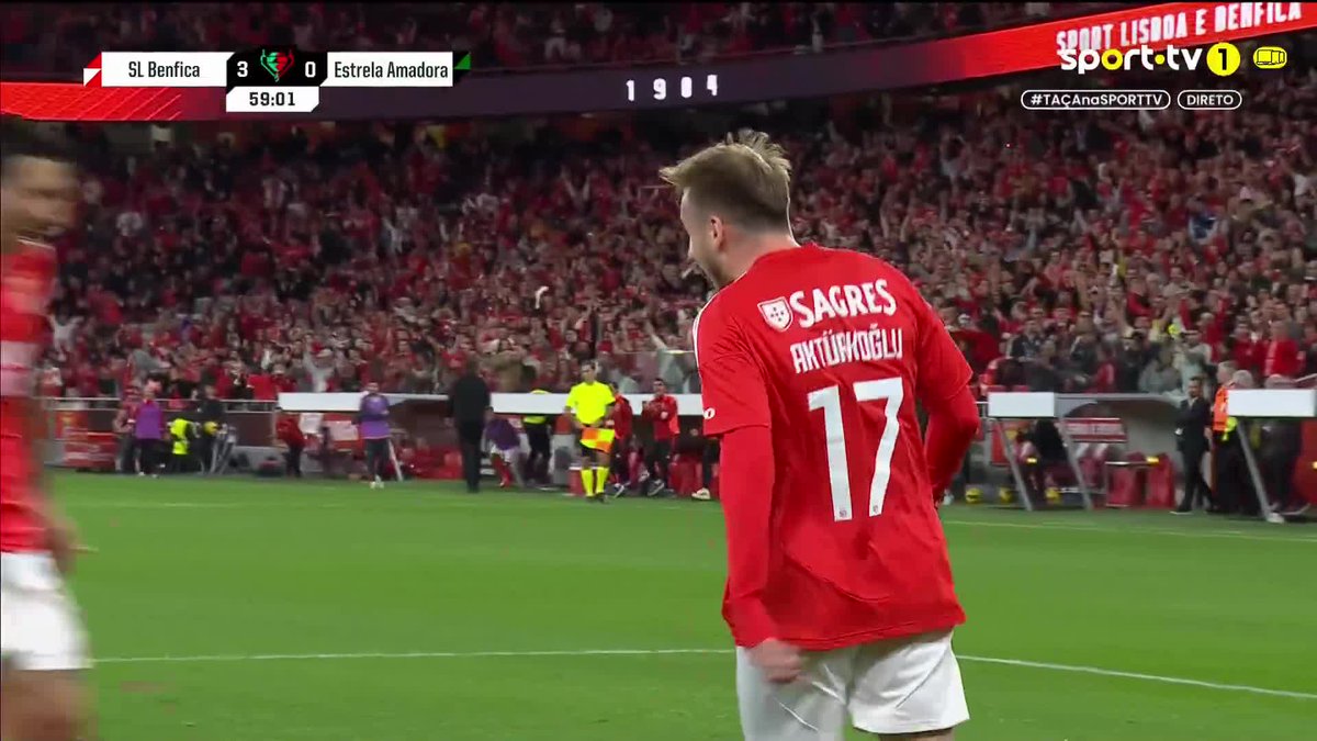 Benfica'da Kerem Aktürkoğlu'nun 59. dakikada Estrela attığı klas gol. 🇹🇷