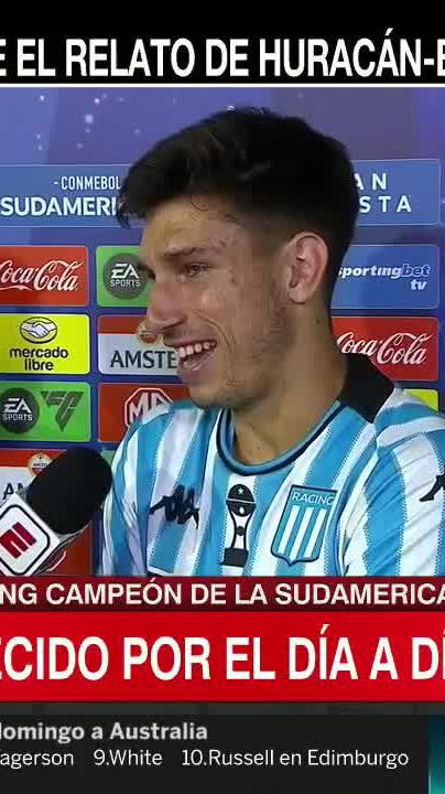 Mura acaba de salir campeón con Racing y declaró entre lágrimas que Simón (su perrito) falleció anoche y que la gloria es para él 😭 Estoy destruido