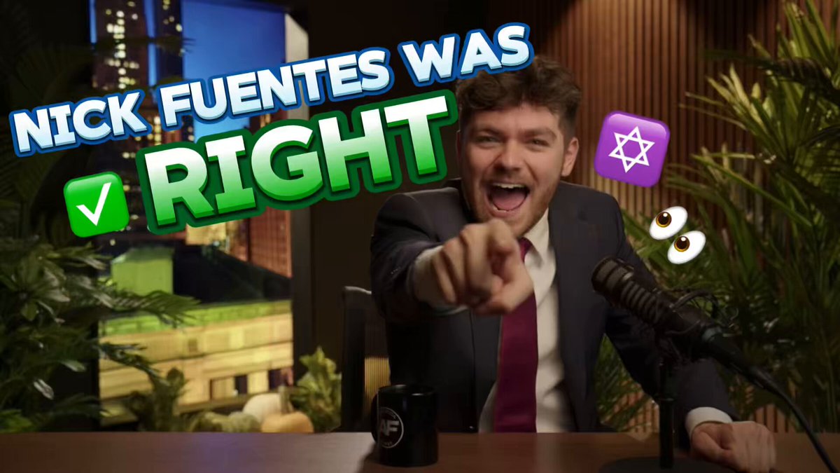 Nick Fuentes was RIGHT 💐