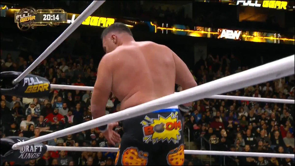 BIG JUSTICE SPEAR! (via All Elite Wrestling)