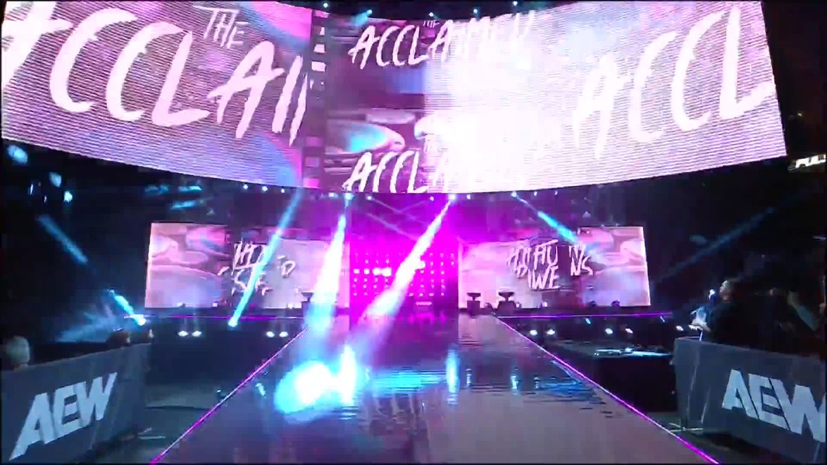 Max Caster's rap at AEW Full Gear, including some dissension with Anthony Bowens at the end...