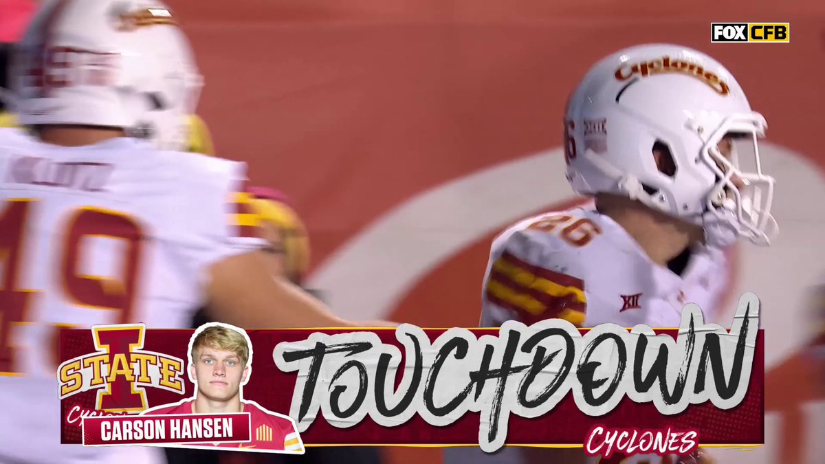Into the end zone for Carson Hansen! 🌪️🚨🌪️