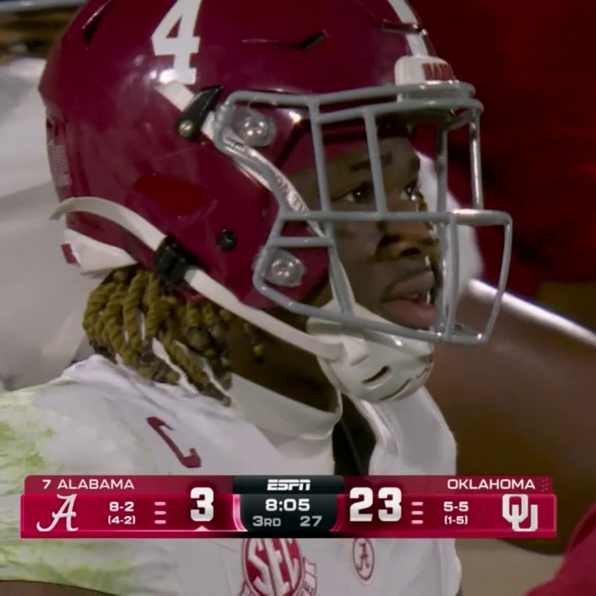 WHAT IS HAPPENING IN NORMAN?!?! JALEN MILROE THROWS A PICK-SIX AND ALABAMA IS ON UPSET WATCH 👀