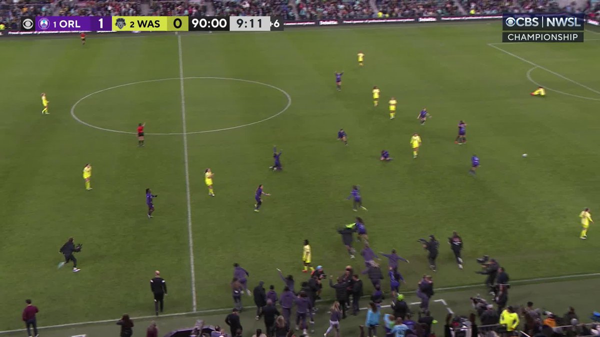 The moment the Orlando Pride became the 2024 NWSL Champions 🏆