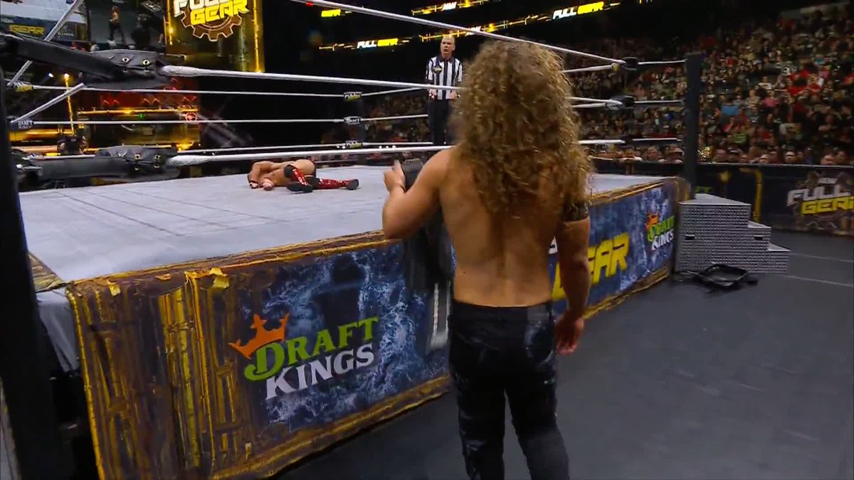 Mind Games almost cost Daniel Garcia the W! Order #AEWFullGear on PPV right now! @GarciaWrestling