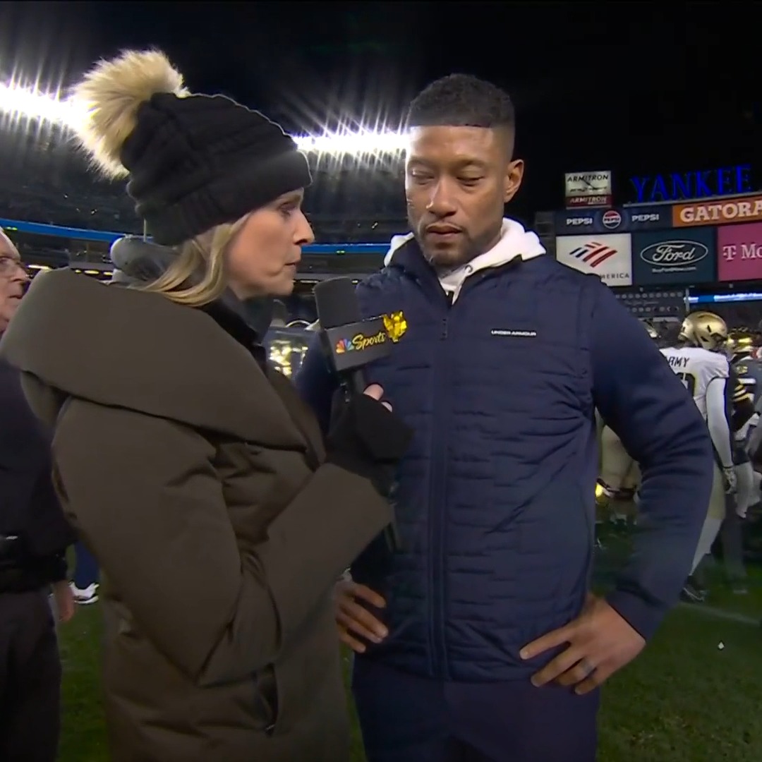 Marcus Freeman sings the praises of his coaching staff and team after a gritty win over Army. #GoIrish