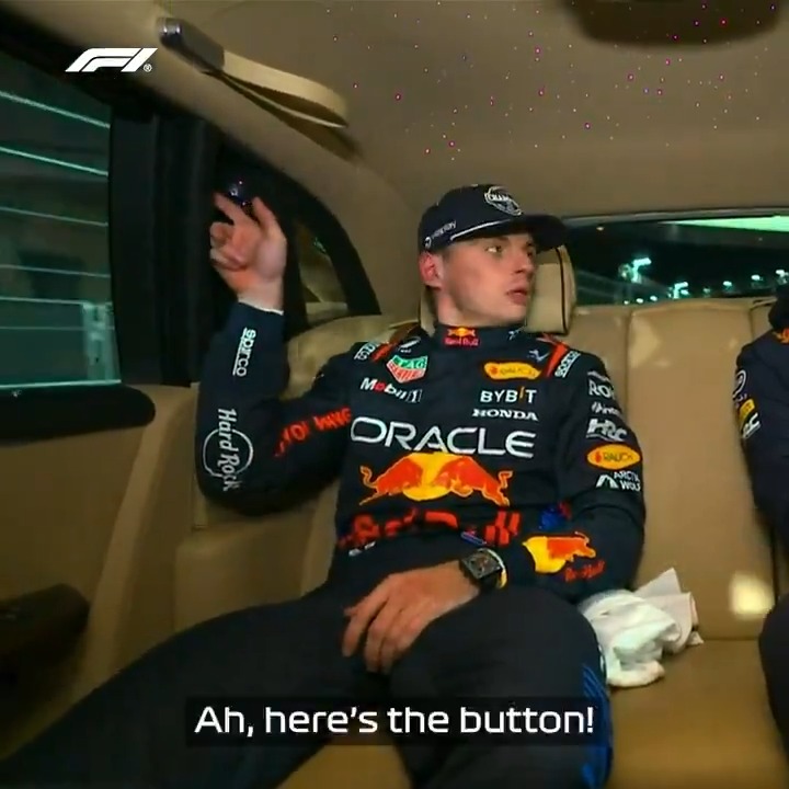 Max's wide-eyed fascination at the gadgets in a Rolls Royce is the best 😍 #F1 #LasVegasGP
