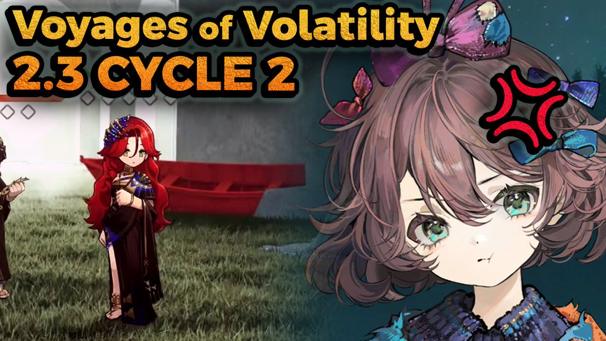 Voyages of Volatility 2.3 Cycle 2 0:10 Willow, Tuesday, Sotheby, Kakania (Stage I) 3:19 Flutterpage, Lilya, 37, Ms. NewBabel (Stage II) 7:31 Joe, Lopera, Isolde, Anjo Nala (Stage III)