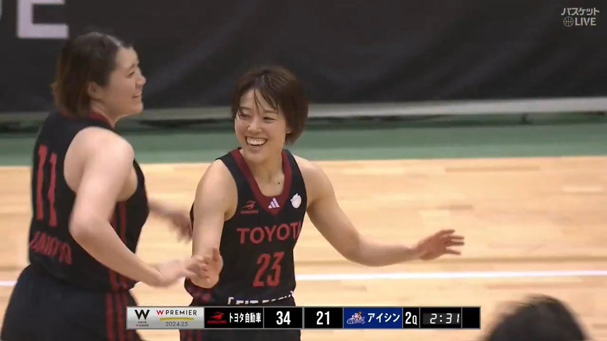 #山本麻衣 #安間志織 ら7人が3Pシュートを決める👌 チーム一丸で8連敗からの6連勝‼️ 上位チームを追い上げる💥 #トヨタ自動車🆚#アイシン #大樹生命 #Wリーグ 第7週｜GAME2 見逃し視聴はこちら👇 #バスケットLIVE 配信中📡 #みようよWリーグ W LEAGUE（Wリーグ） 【公式】トヨタ自動車アンテロープス🏀TOYOTA 𝘼𝙣𝙩𝙚𝙡𝙤𝙥𝙚𝙨