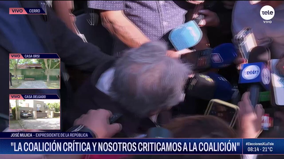 🔴 AHORA: habla Mujica luego de votar: "Yo soy un viejo que pasado mañana me voy" 📲 #EleccionesXLaTele