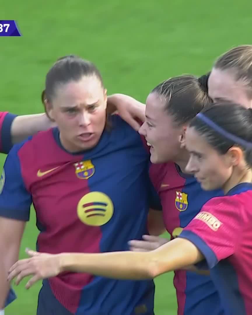 ⚽️ Gran acción de 9 de Ewa Pajor para darle la vuelta al partido tras la asistencia de Ona Batlle