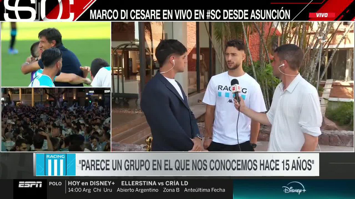 "FUE EL ENTRENADOR PERFECTO QUE ME PODÍA TOCAR", las palabras de Marco Di Cesare sobre Gustavo Costas. Además, contó detalles de la arenga previa. 📺 #DisneyPlus