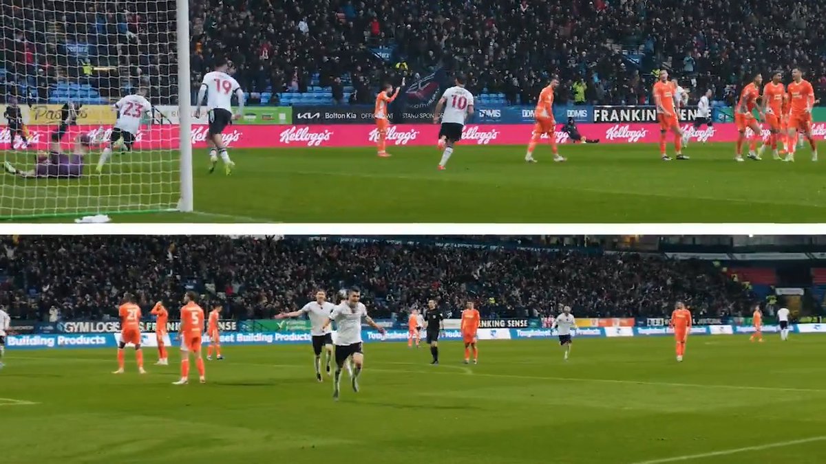 George 🤝 scoring worldies against Blackpool #bwfc