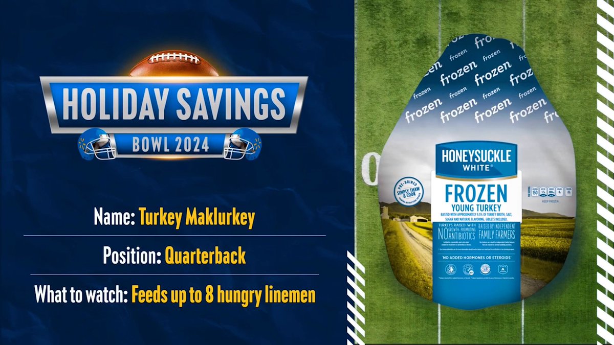 It’s time for kickoff! 🏈 Let’s meet some of the key holiday meal basket players - available now at a lower price than last year, in stores &amp; online!