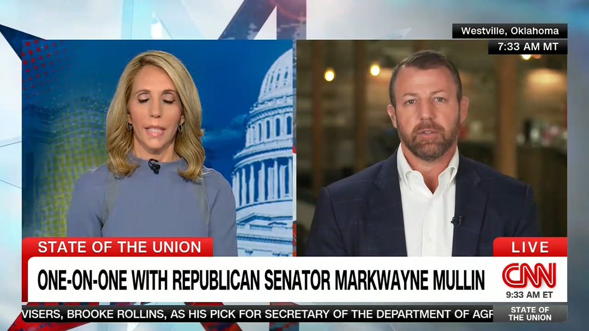 “You believe his part of the story and not hers?” Dana Bash spars with Markwayne Mullin over the 2017 sexual assault allegation against Defense Secretary nominee Pete Hegseth, which Hegseth denies.