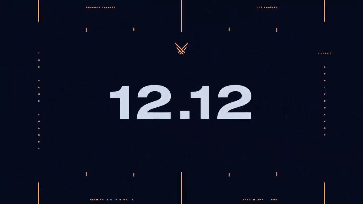 On 12.12, #TheGameAwards celebrates its 10th Anniversary with: - Awards - World Premieres - Musical Performances Do not miss the global livestream everywhere on December 12th. Set a reminder to watch at