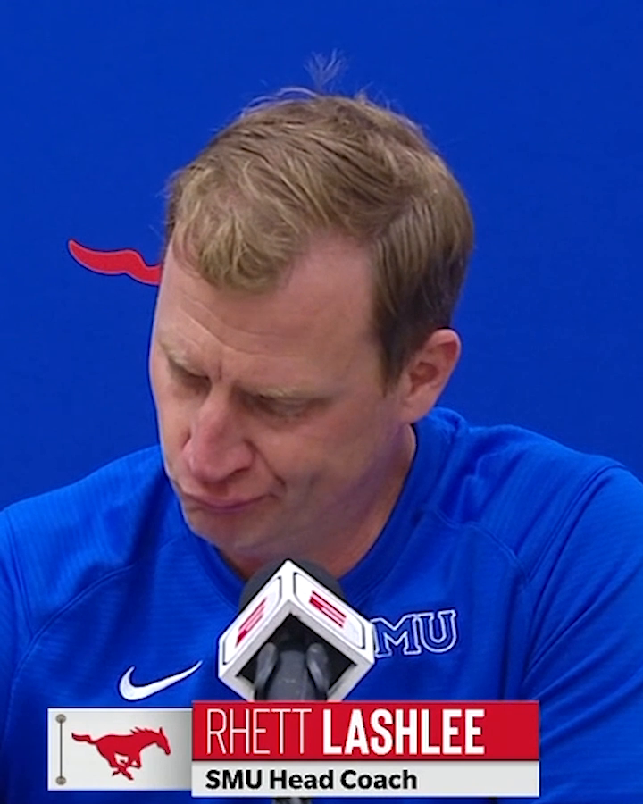 Coach Lashlee was emotional talking about how much his players mean to him ❤️ SMU Football