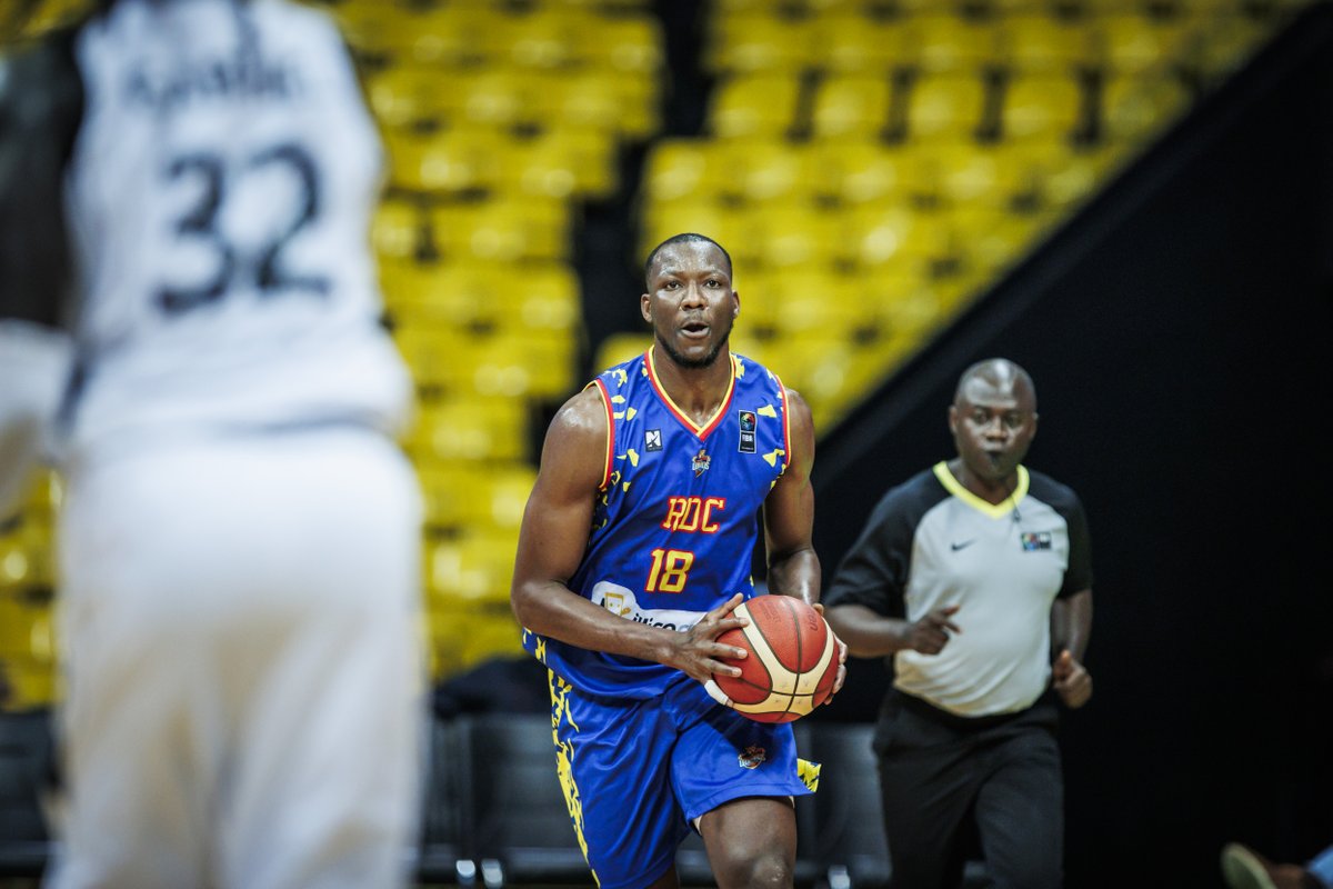 🚨🚨PLAY OF THE GAME! Jordan Sakho with the monster block in OT 💪 #AfroBasket DR Congo Basketball