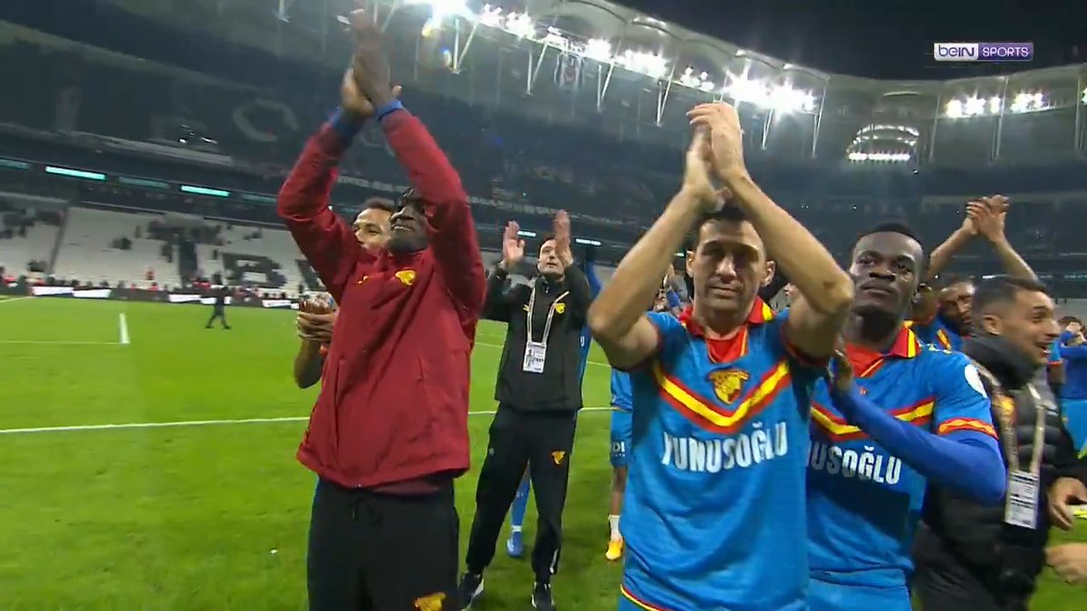 🔴🟡 Göztepe, galibiyeti taraftarıyla kutladı! #BJKvGÖZ #beINSPORTS