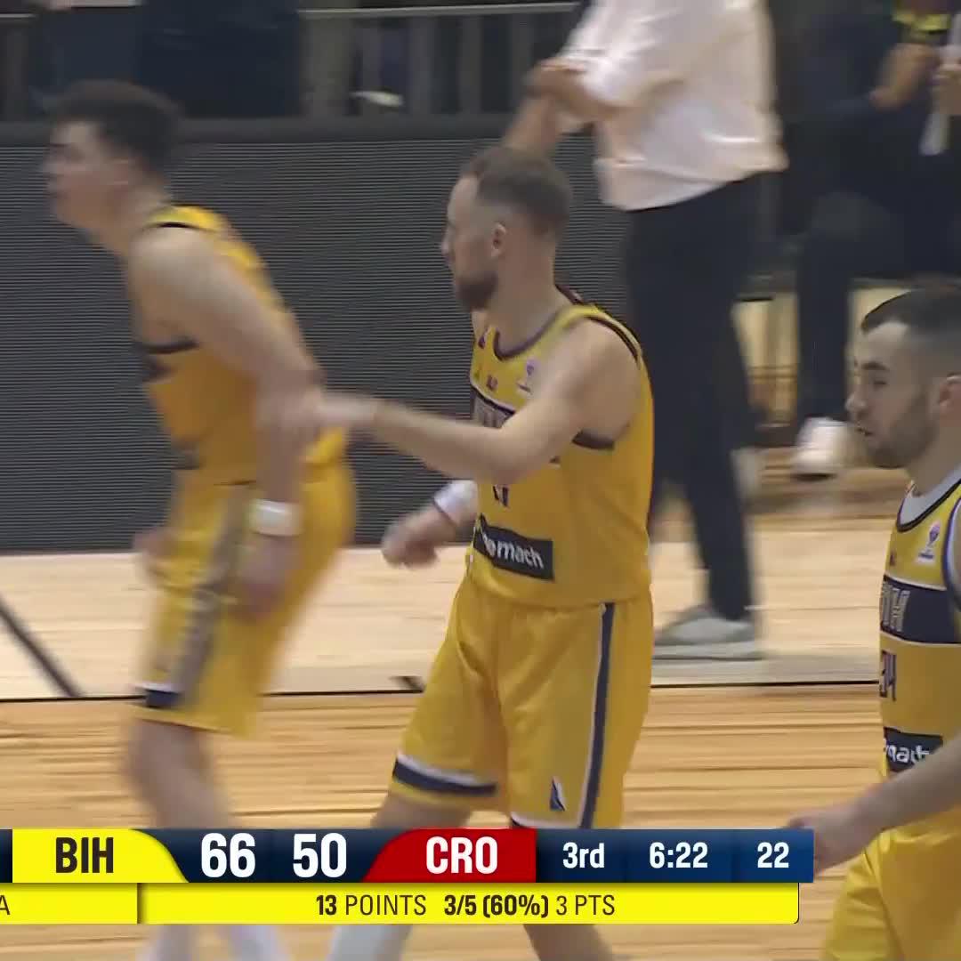 BOSNIA & HERZEGOVINA ON A 16-0 RUN TO START Q3 AND THE ROOF IS COMING OFF 🇧🇦 #ERUOBASKET X #MAKEYOURMARK