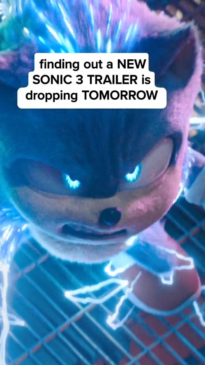 LET’S GOOO!!! New trailer for #SonicMovie3 drops TOMORROW.