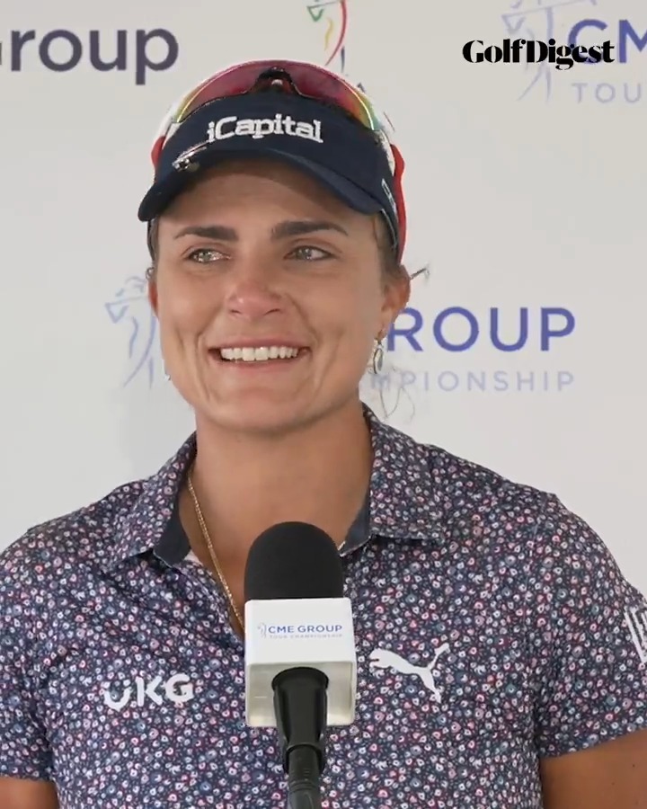 Today was Lexi Thompson's final round as a full-time tour player. Watch her emotional press conference. 💛
