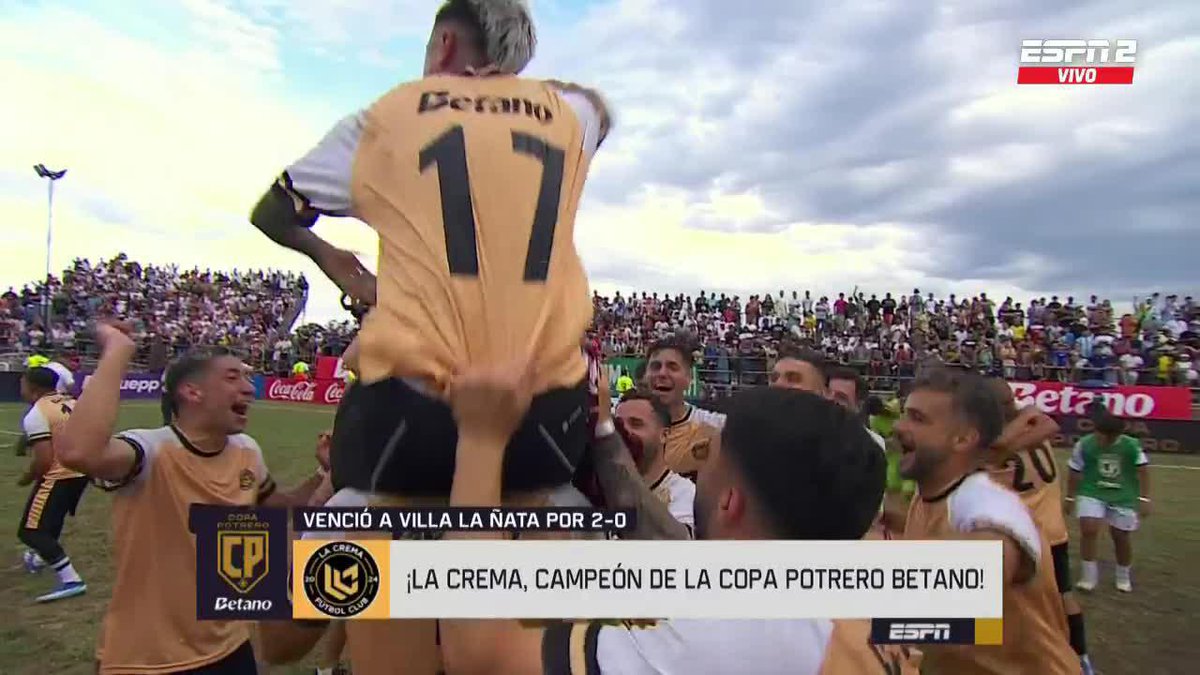 "La Crema": Porque venció a Villa La Ñata y se consagró campeón de la #CopaPotreroBetano