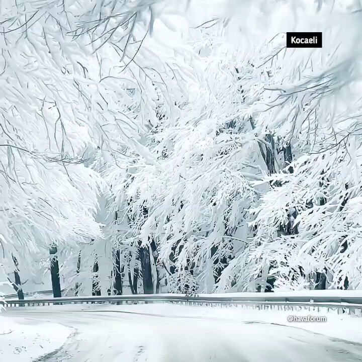 Kocaeli Kartepe beyaza büründü. İşte o güzel görüntüler..