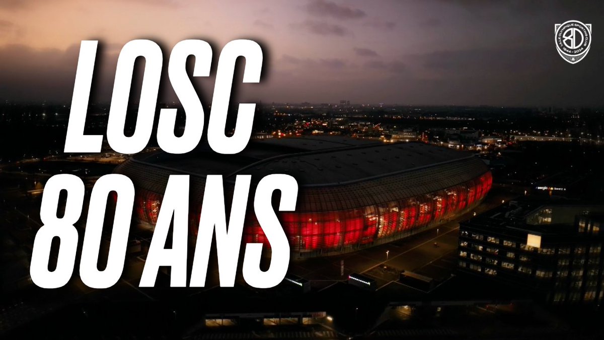 80 ans du LOSC - Des légendes, des émotions, et une fête qu'il ne fallait pas manquer 🥳 MERCI à tous, ces 80 ans, c'est les vôtres ❤️🤍