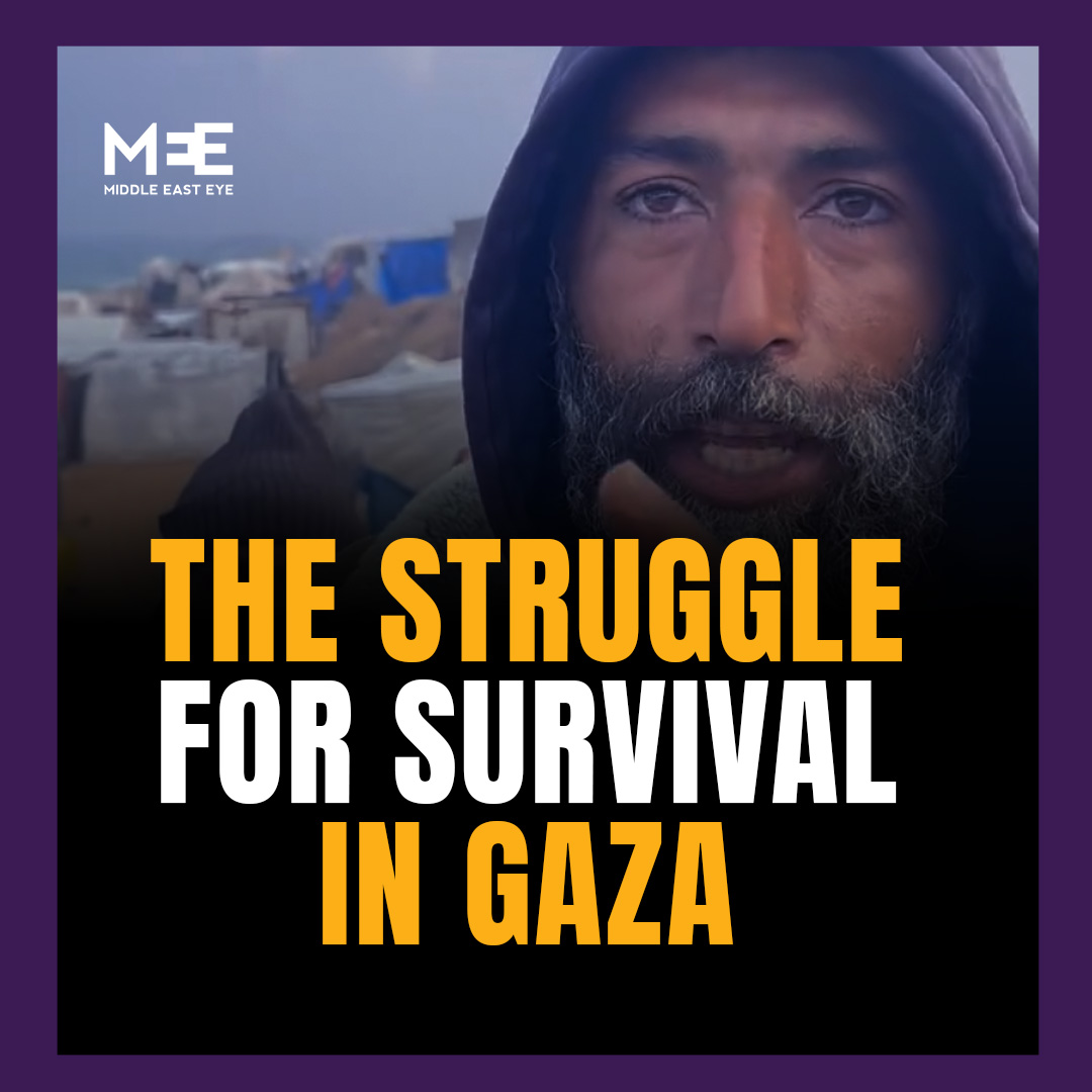 “Throw nuclear weapons at us, kill us and be done with it. Relieve us from this life.” A displaced Palestinian man in Gaza details the escalating struggles of survival as winter looms.