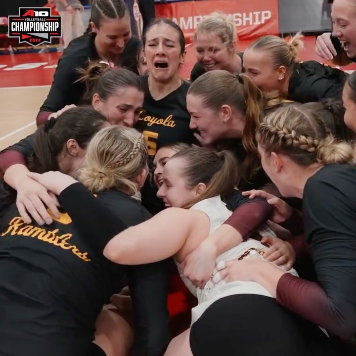 Tears of JOY🤗 #NCAAWVB x 🎥 Loyola Women's Volleyball