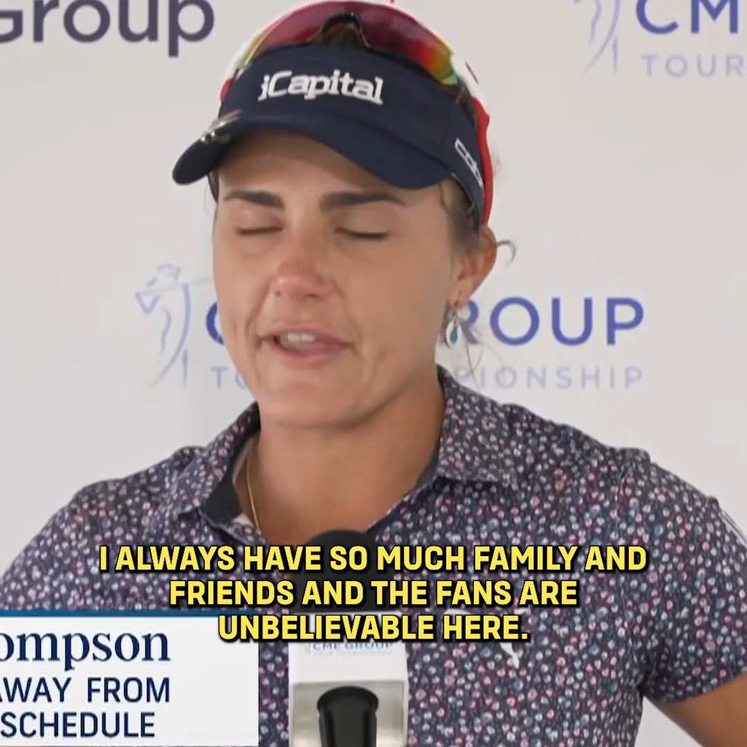 Lexi Thompson spoke from the heart after her final event as a full-time LPGA Tour player. 🥹💜