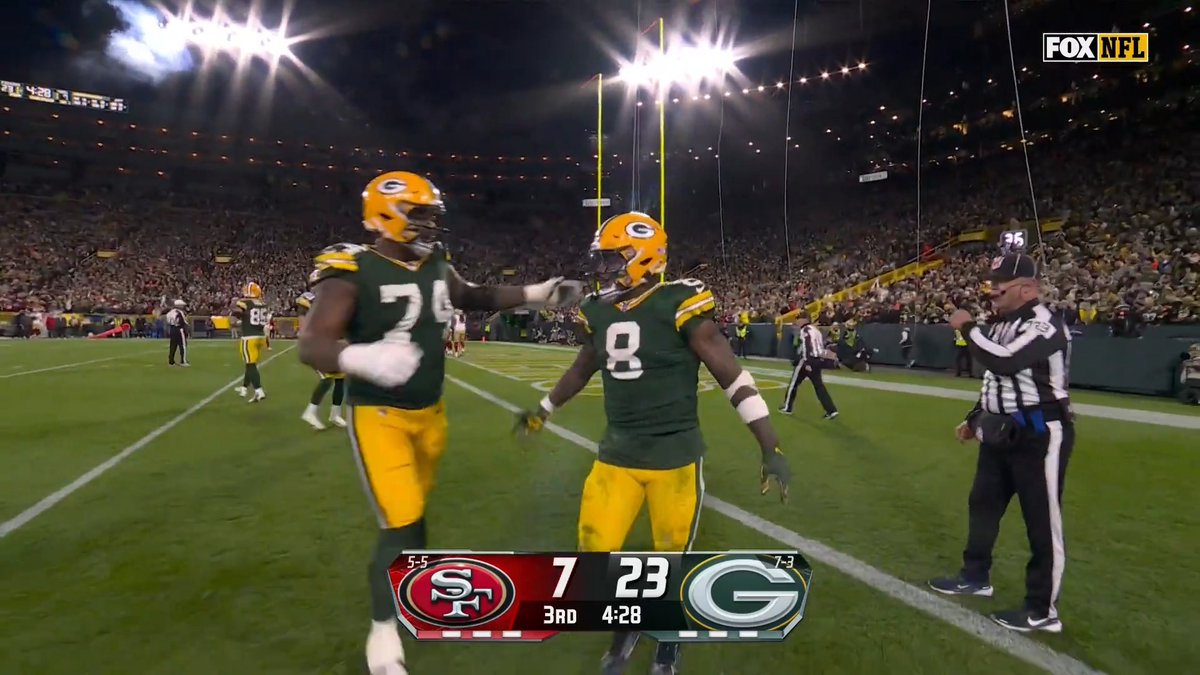 Another one for Josh Jacobs! ✌️ #SFvsGB