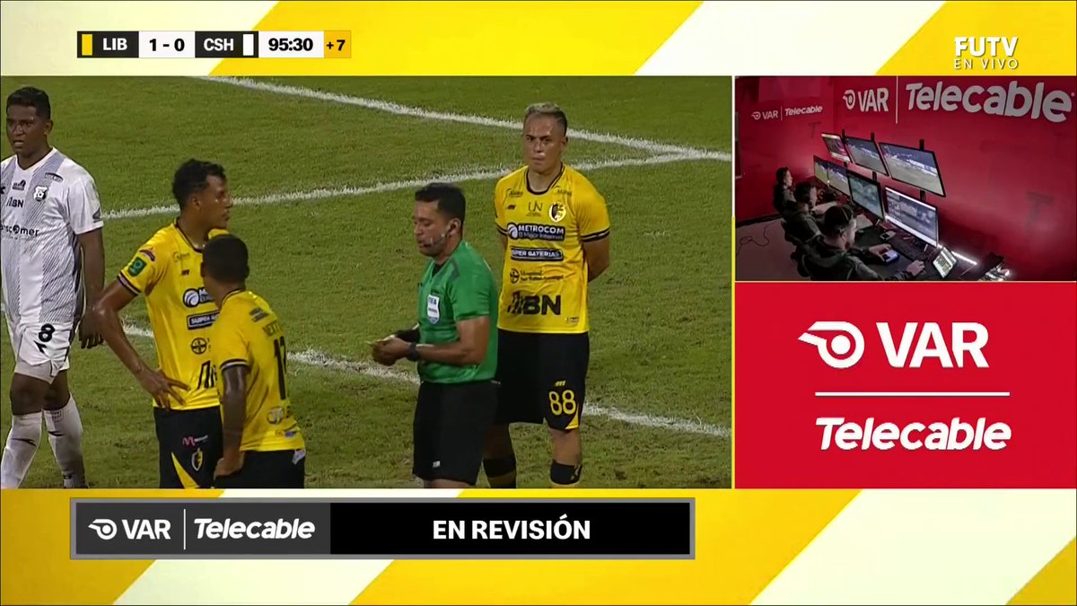⏰ 90+5’ Revisión por un posible penal para herediano y la decisión es que sí hay penal. ➡️ VAR Telecable Costa Rica 🔗