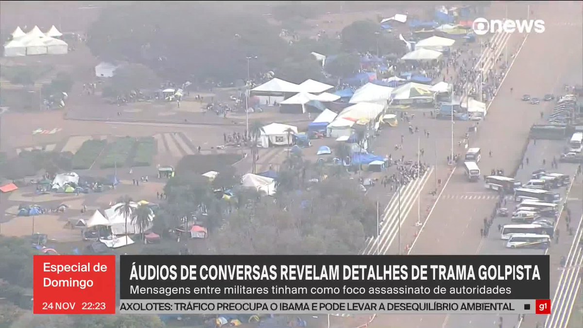 "Quatro linhas da Constituição é o c...", diz militar em áudio sobre trama golpista. ➡ Assista à #GloboNews: #EspecialDeDomingo