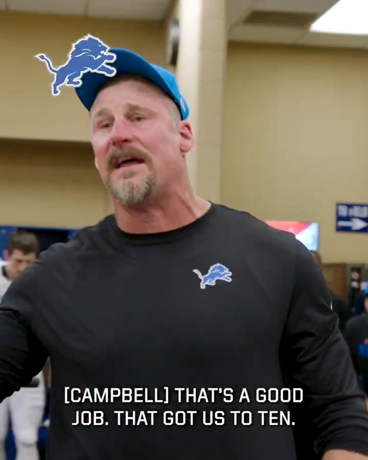 Dan Campbell thinks the Lions are “road warriors.”