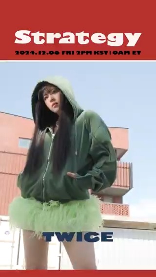 TWICE 14TH MINI ALBUM "STRATEGY" STRATEGY Concept Video 1❤️🍃 #JEONGYEON [STRATEGY] Pre-Save / Pre-Order ➮ Release on 2024.12.06 FRI 2PM KST/0AM ET #TWICE #트와이스 #STRATEGY #정연