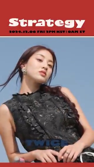 TWICE 14TH MINI ALBUM "STRATEGY" STRATEGY Concept Video 1❤️🍃 #JIHYO [STRATEGY] Pre-Save / Pre-Order ➮ Release on 2024.12.06 FRI 2PM KST/0AM ET #TWICE #트와이스 #STRATEGY #지효