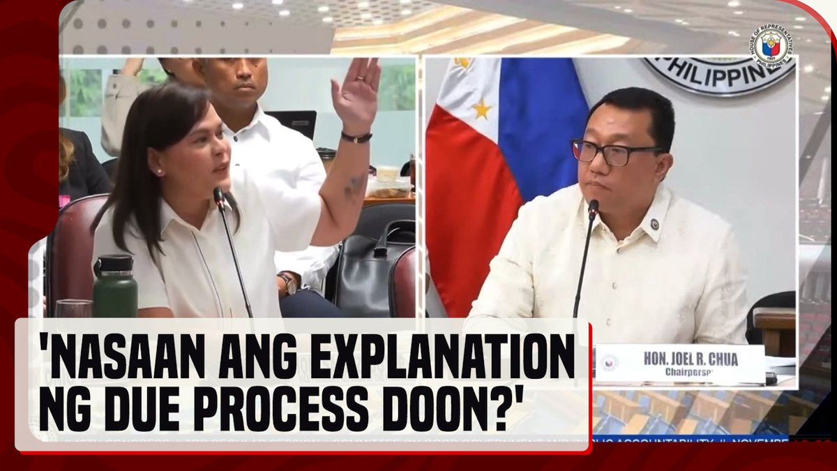 Nagkainitan sina Vice Pres. Sara Duterte at House Committee on Good Government and Public Accountability Chairman Rep. Joel Chua sa pagpapatuloy ng pagdinig ng komite ngayong Lunes, November 25 ukol sa budget utilization ng Office of the Vice President (OVP). #News5