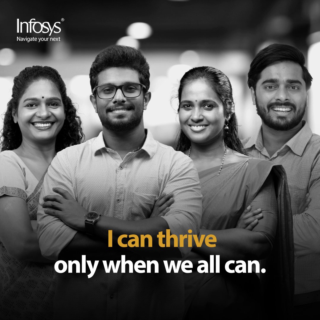 What can we do so all of us can truly thrive? We can begin by prioritizing our wellness, opportunities, work-life balance, and each other’s potential. Visit to #ThriveAtInfosys. #ForwardWithInfosys | #ESGIsAnOpportunity