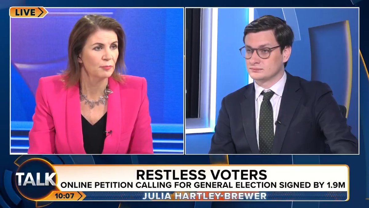 Commentator Sam Armstrong says an online petition calling for another general election, that just hit two million signatures, expresses the "anger" of the British public. "People constantly say: 'I knew it would be bad but I didn't know it would be THIS bad!'" Julia Hartley-Brewer