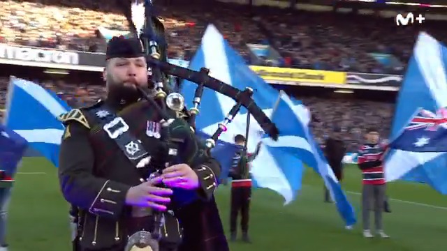 😱 Es muuuuuuuuuucho más que rugby. 🏴🏟️ Flower of Scotland, a capela, en Murrayfield Stadium. #ÚneteALaMelé