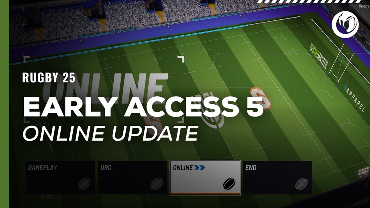 We thank everyone for your patience while we have worked through some unpredictable issues that have delayed delivery of Online gameplay in the previous EA update. We are now ready to add the first pass of online into the EA. #Rugby25 🔗 Read the patch:
