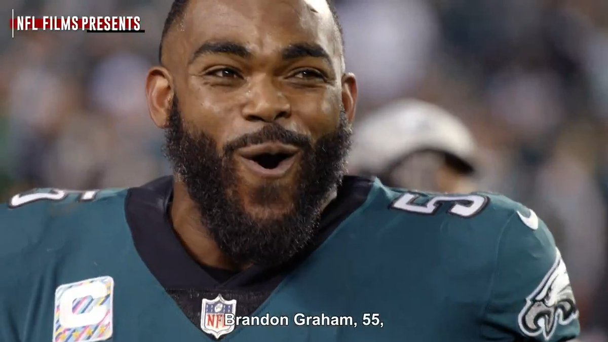 Forever a fan favorite. Brandon Graham will always embody the hardworking spirit of Philly 💚 @eagles