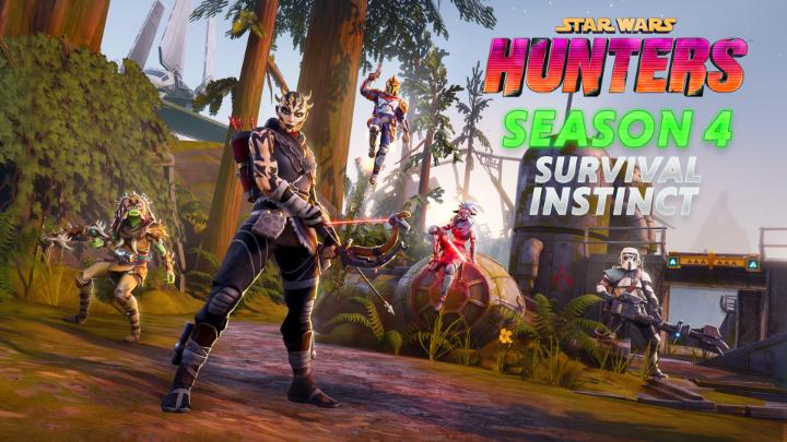 It's time for a NEW SEASON! Are you ready for Survival Instinct? Season 4 of #StarWarsHunters has a new Hunter, new Battlefield, new events, cosmetics and more! Play Now!