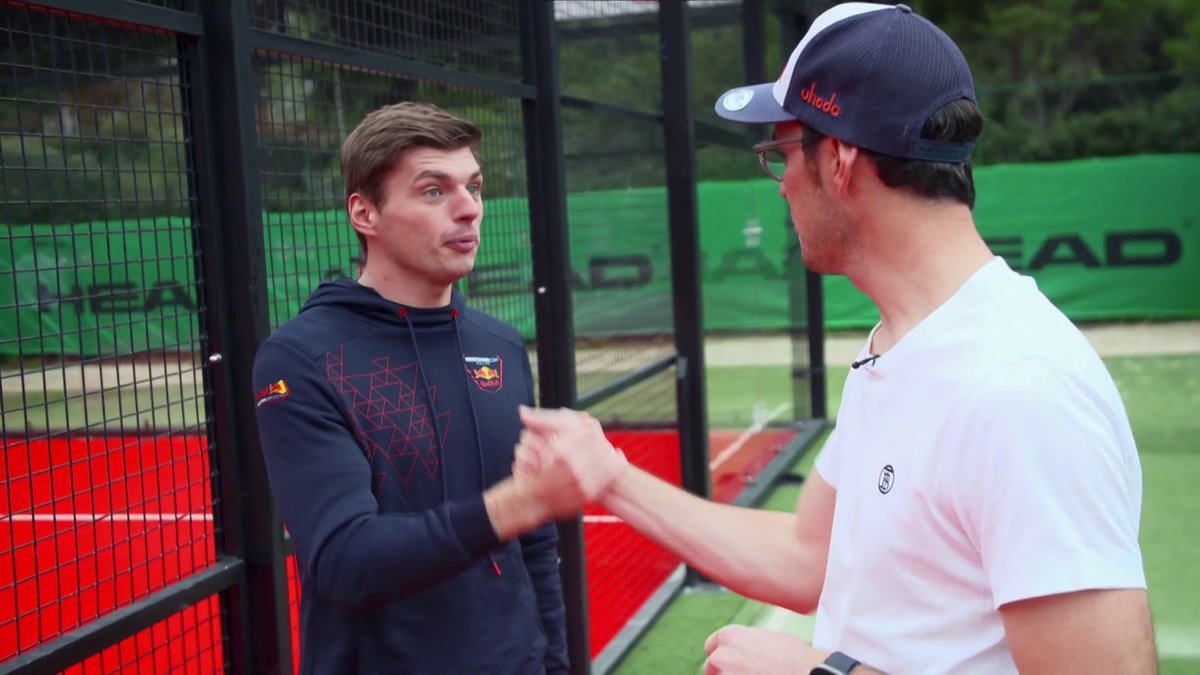 Thierry Neuville 🤝 Max Verstappen Les deux champions du monde 2024 (F1 et WRC) qui se rencontrent sur un terrain de padel 👀