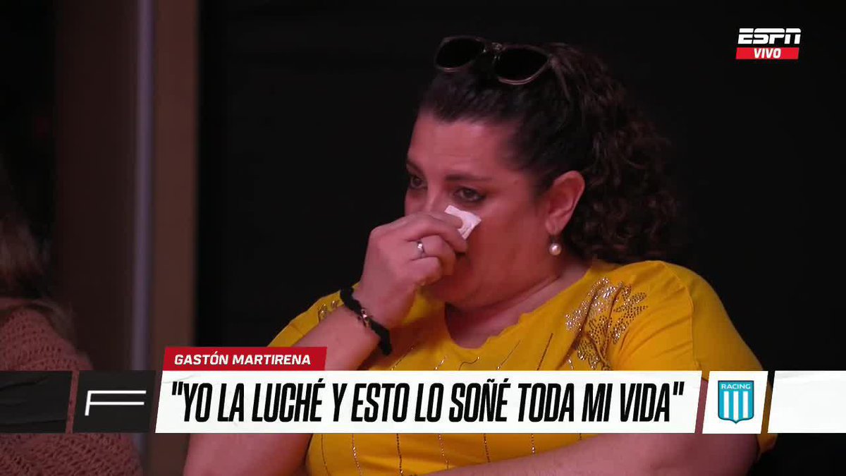 😱🎓HASTA LLORÓ LA MADRE DE MARTIRENA El uruguayo repasó el título de Racing y hubo emoción en el estudio de #ESPNF90. 📺 No te pierdas #ESPNF90 en vivo por #DisneyPlus